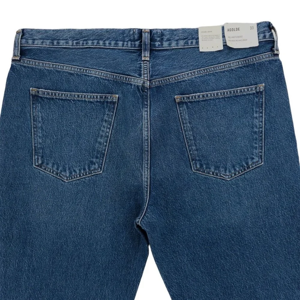 AGOLDE Relaxed 100% Organic Denim Bootcut Midrise Sphere Wash Sz 33 NWT - Picture 6 of 12